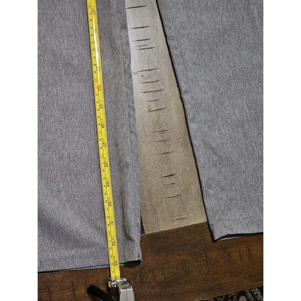 Lee  Pants  GrayWomen's  Flex Motion  Mid Rise Straight Leg Ash Heather  Sz 14 - Picture 8 of 10